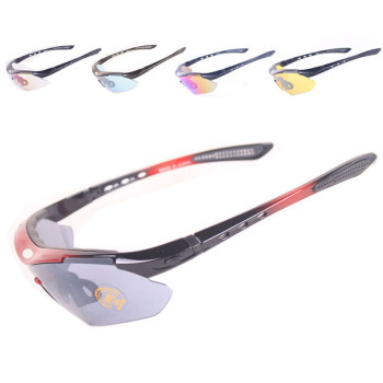 防彈戶外運動騎行眼鏡 五色鏡片可換與開車偏光功能的全能選擇